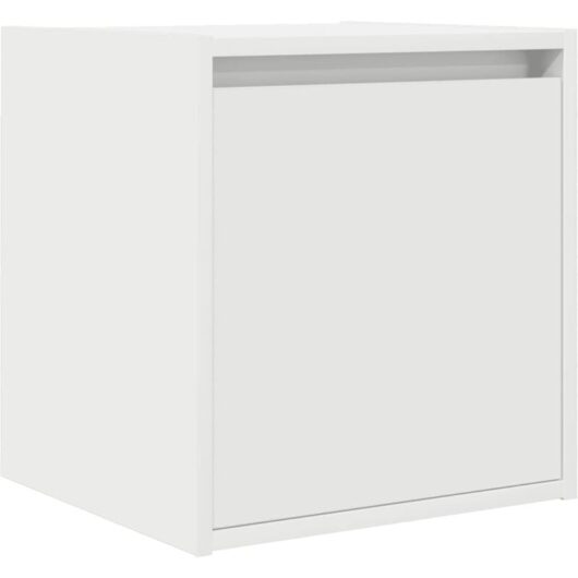 Wall-Mounted Bedside Cabinet White 38x34x40 cm Vidaxl