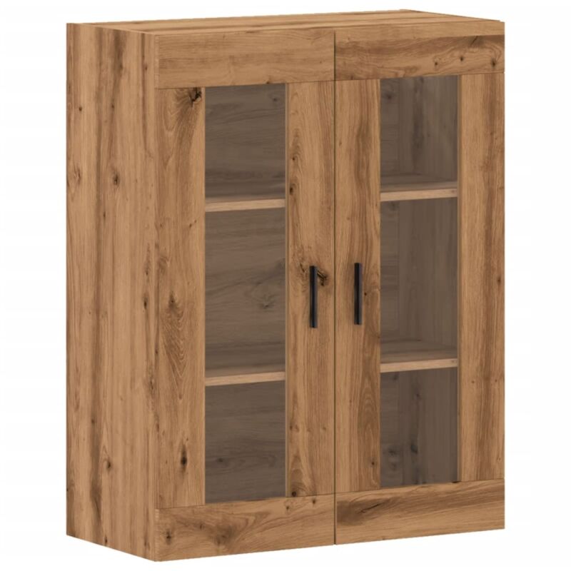 Wall Mounted Cabinet Artisan Oak 69.5x34x90 cm vidaXL