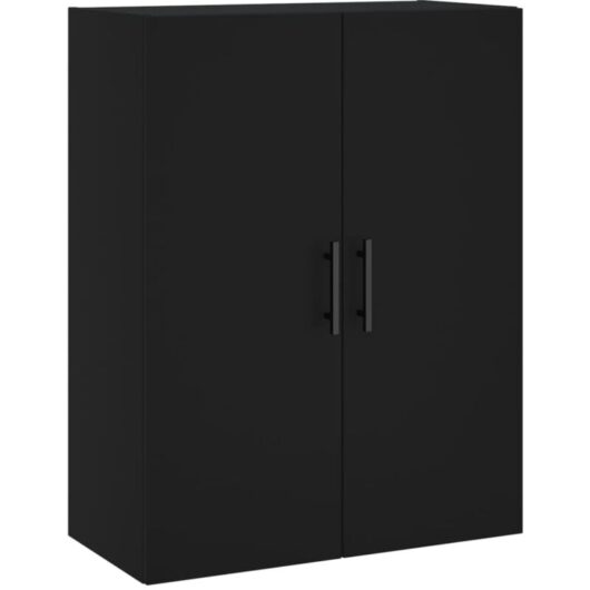 Wall Mounted Cabinet Black 69.5x34x90 cm Vidaxl