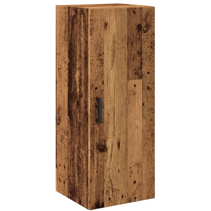 Wall Mounted Cabinet Old Wood 34.5x34x90 cm Engineered Wood Vidaxl