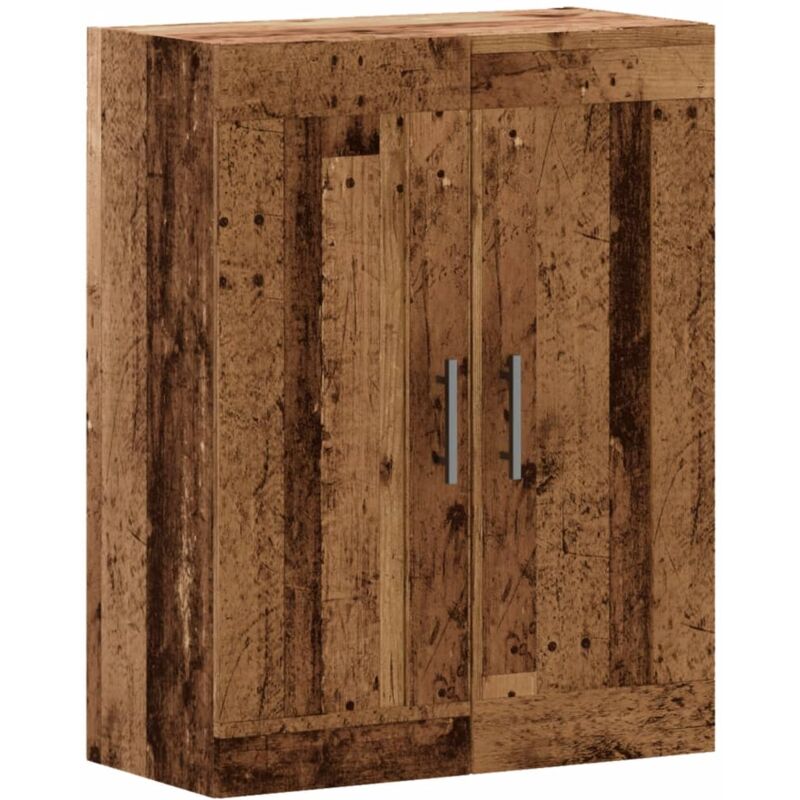 Wall Mounted Cabinet Old Wood 69.5x34x90 cm Engineered Wood Vidaxl