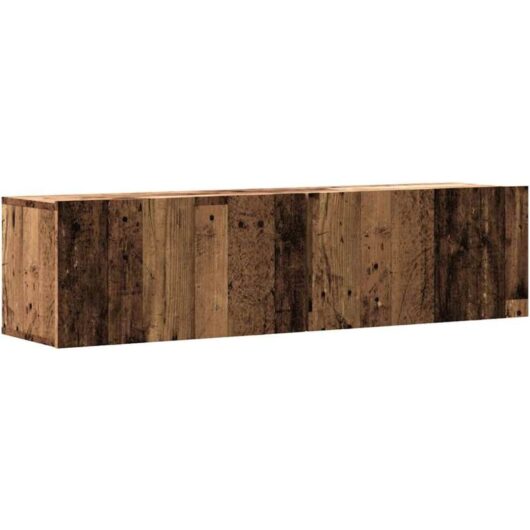 Wall Mounted tv Cabinet Old Wood 120x30x30 cm Engineered Wood Vidaxl