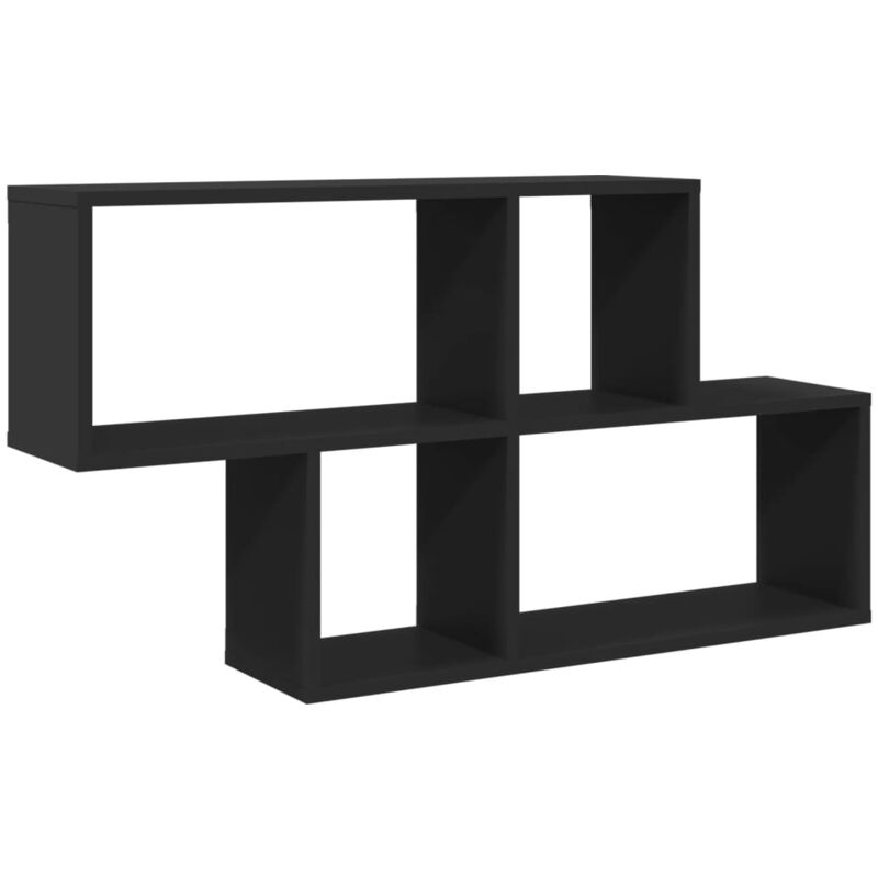 Wall Shelf Black 100x20x53 cm Engineered Wood vidaXL