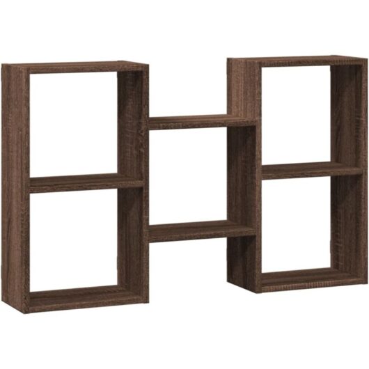 Wall Shelf Brown Oak 96x18x60 cm Engineered Wood vidaXL