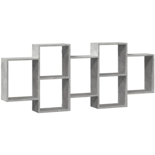 Wall Shelf Concrete Grey 159x18x65 cm Engineered Wood vidaXL