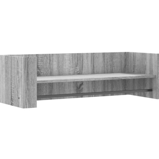 Wall Shelf Grey Sonoma 100x35x30.5 cm Engineered Wood vidaXL