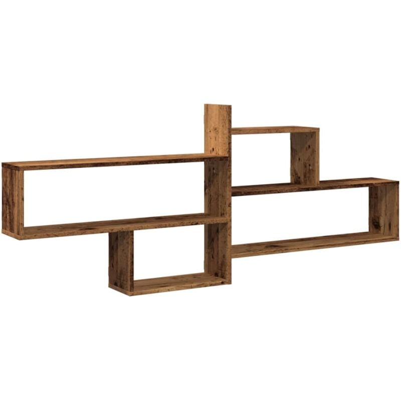 Wall Shelf Old Wood 167.5x18x68 cm Engineered Wood vidaXL