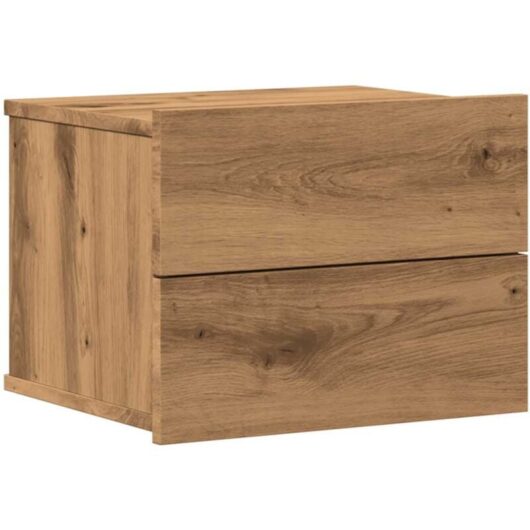 Wall-mounted Bedside Cabinet Artisan Oak 40x32x30 cm Vidaxl