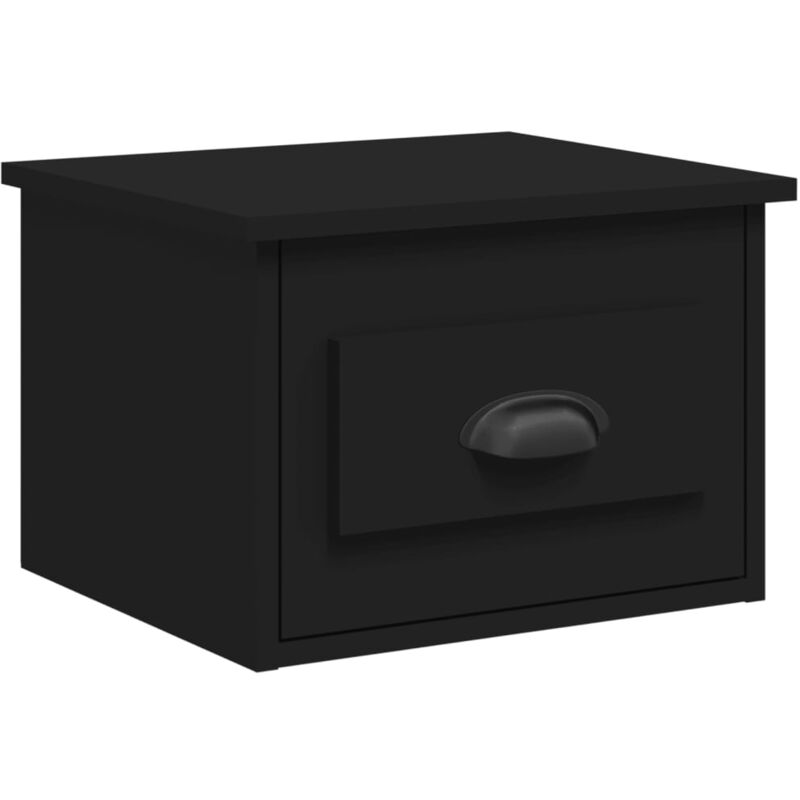 Wall-mounted Bedside Cabinet Black 41.5x36x28cm Vidaxl