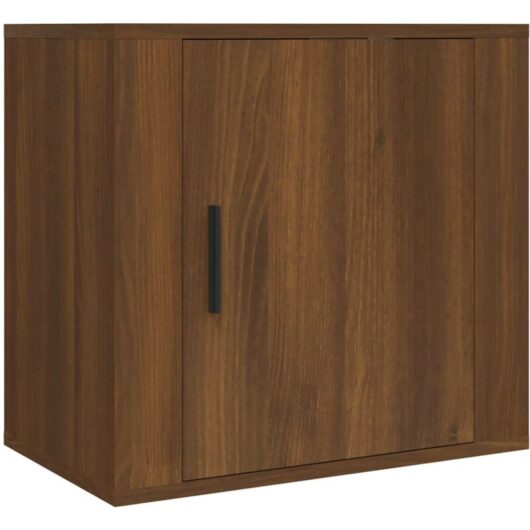 Wall-mounted Bedside Cabinet Brown Oak 50x30x47 cm vidaXL