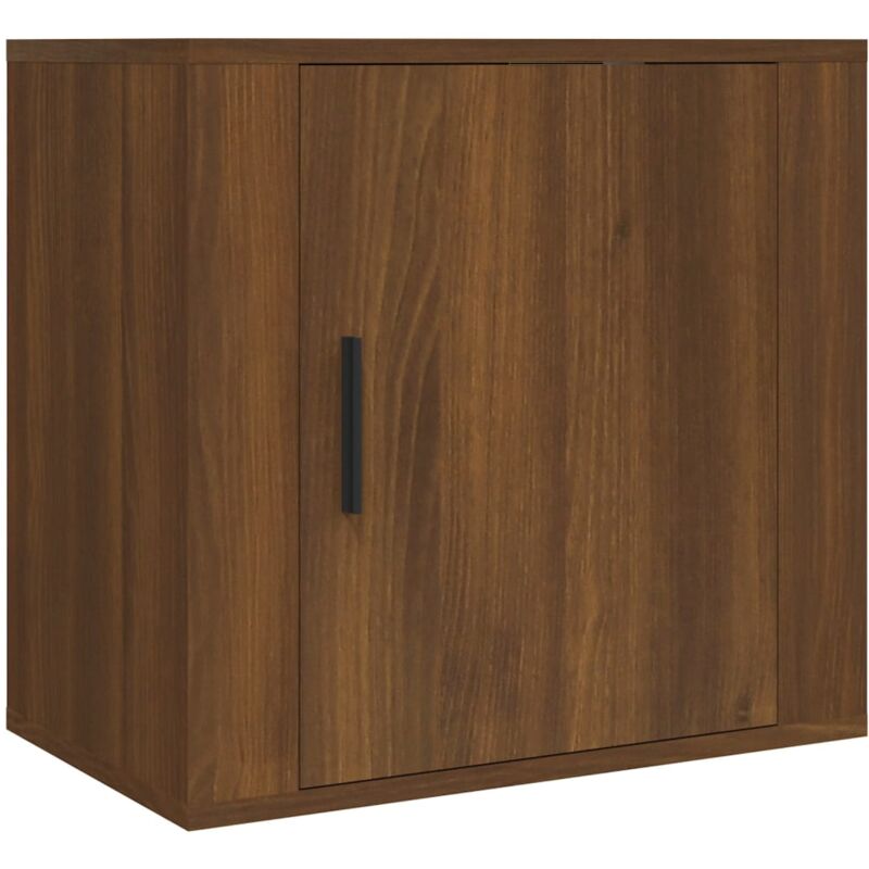 Wall-mounted Bedside Cabinet Brown Oak 50x30x47 cm vidaXL