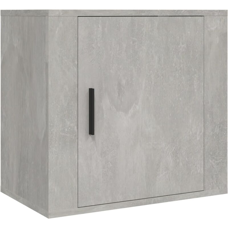 Wall-mounted Bedside Cabinet Concrete Grey 50x30x47 cm Vidaxl