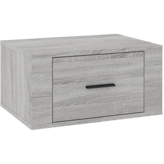 Wall-mounted Bedside Cabinet Grey Sonoma 50x36x25 cm Vidaxl