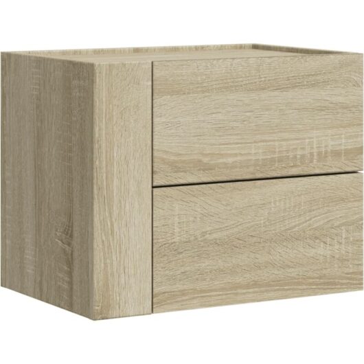Wall-mounted Bedside Cabinet Sonoma Oak 45x30x35 cm Vidaxl