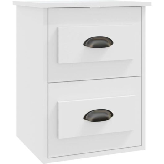 Wall-mounted Bedside Cabinet White 41.5x36x53cm Vidaxl