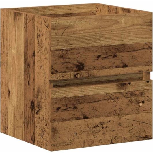Bathroom Sink Cabinet Old Wood 41x38.5x45 cm Engineered Wood vidaXL