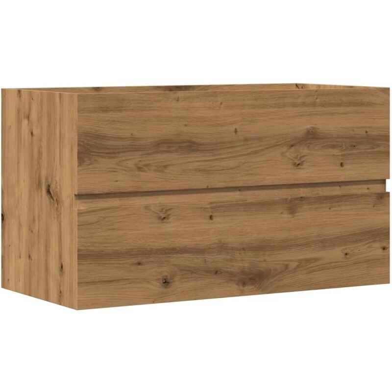 Sink Cabinet Artisian Oak 90x38.5x45 cm Engineered Wood Vidaxl