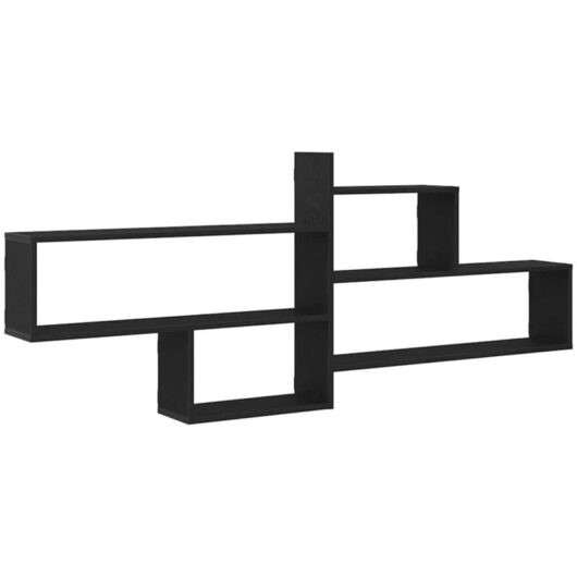 Vidaxl - Wall Shelf Black Oak 167.5x18x68 cm Engineered Wood