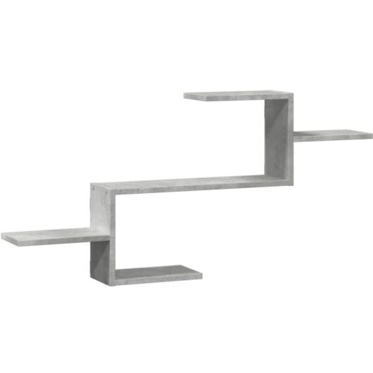 Vidaxl - Wall Shelf Concrete Grey 104x15x49 cm Engineered Wood
