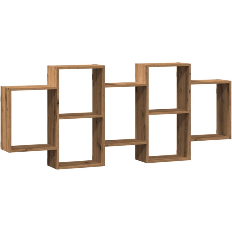 Wall Shelf Artisian Oak 159x18x65 cm Engineered Wood Vidaxl
