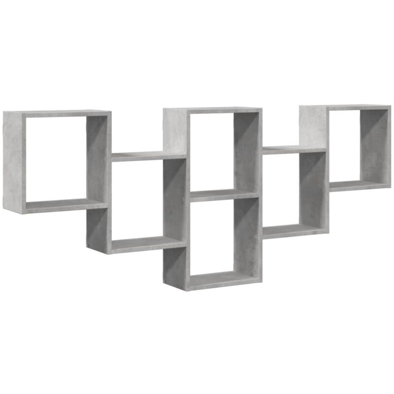 Wall Shelf Concrete Grey 159x18x66 cm Engineered Wood Vidaxl