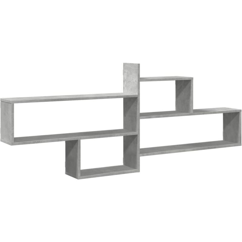 Wall Shelf Concrete Grey 167.5x18x68 cm Engineered Wood vidaXL