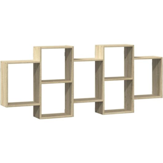 Wall Shelf Sonoma Oak 159x18x65 cm Engineered Wood vidaXL