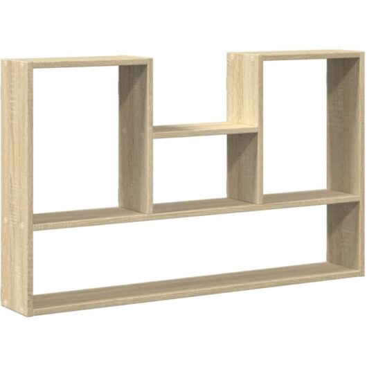Wall Shelf Sonoma Oak 99x15x60 cm Engineered Wood Vidaxl