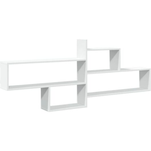 Wall Shelf White 167.5x18x68 cm Engineered Wood vidaXL