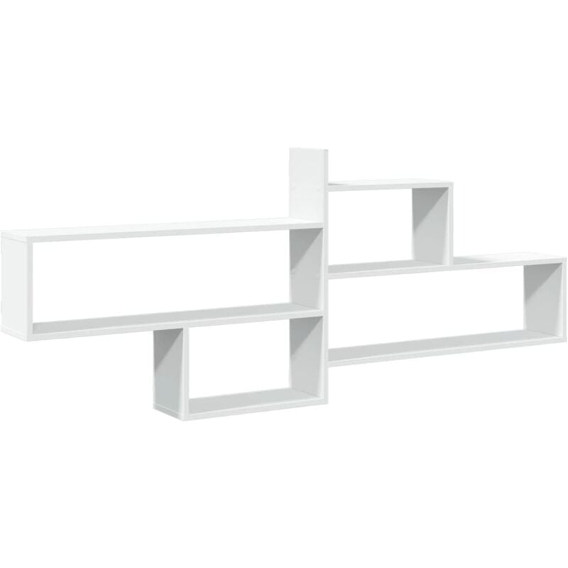 Wall Shelf White 167.5x18x68 cm Engineered Wood vidaXL