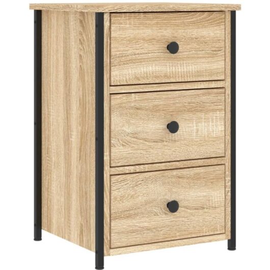 Bedside Cabinet Sonoma Oak 40x36x60 cm Engineered Wood vidaXL