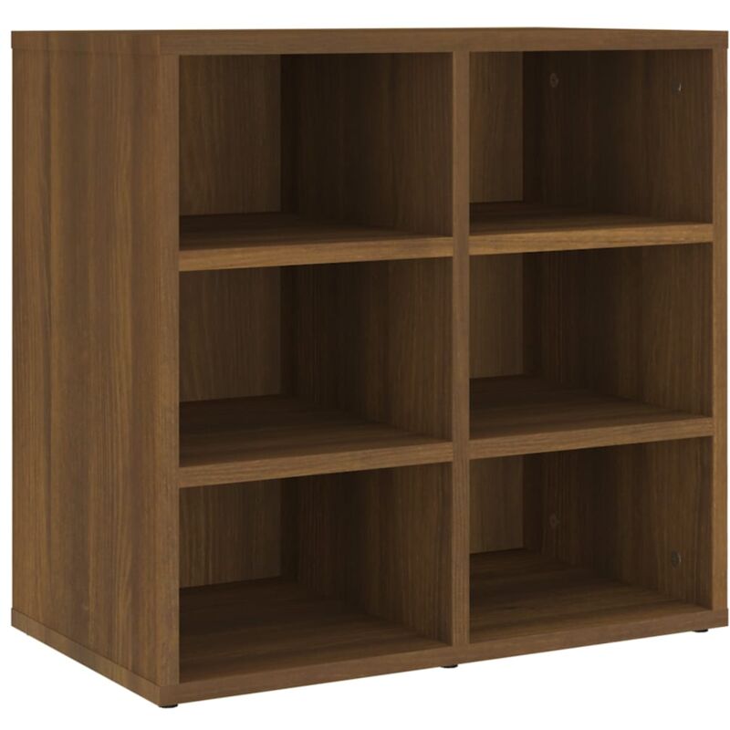Shoe Cabinet Brown Oak 52.5x30x50 cm Vidaxl