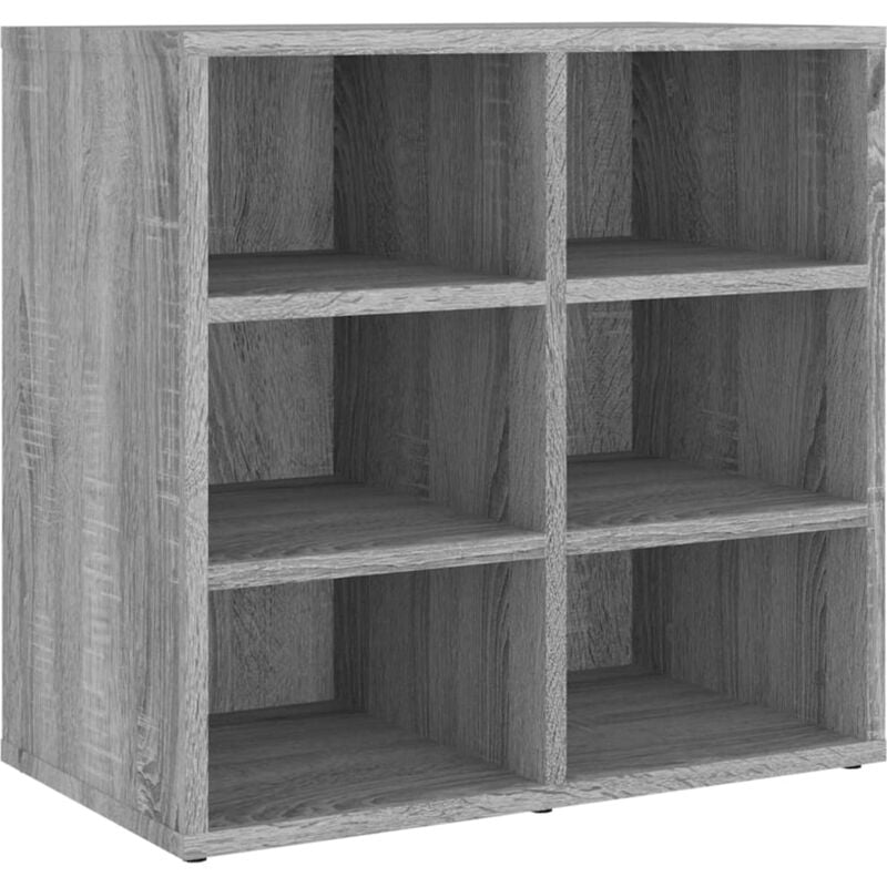 Shoe Cabinet Grey Sonoma 52.5x30x50 cm Vidaxl