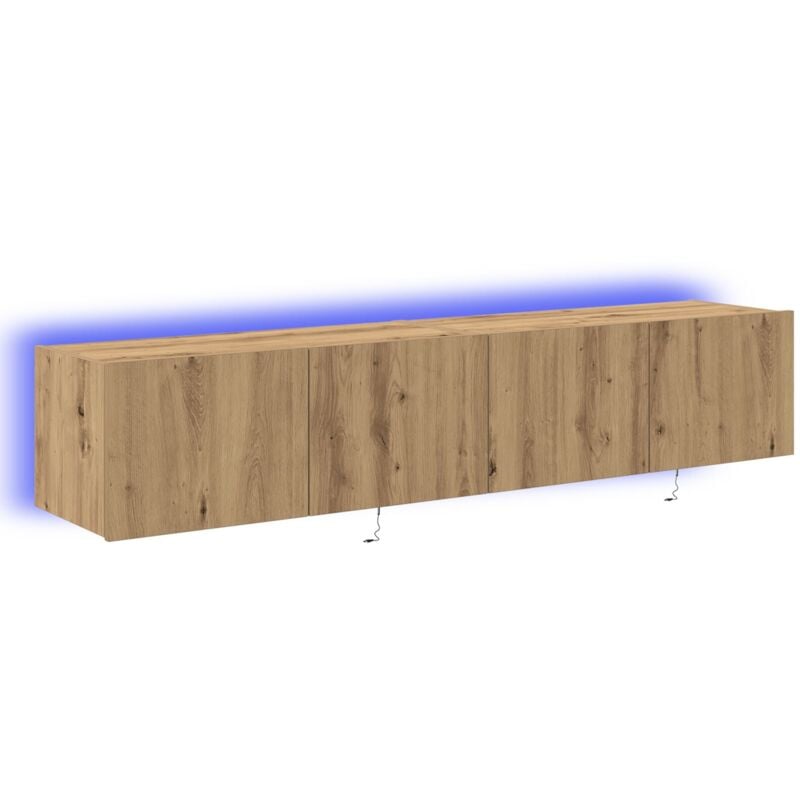 Tv Wall Cabinet Artisan oak Engineered wood 80 x 35 x 31 cm Vidaxl