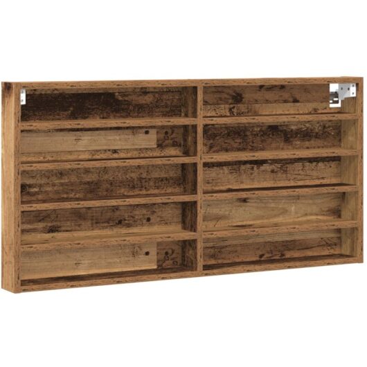 Vidaxl - Display Cabinet Wall Mounted Old Wood Engineered Wood