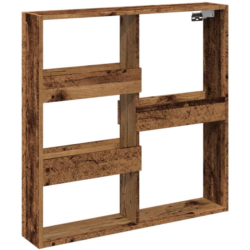 Vidaxl - Wall Cabinet Old Wood 80x15x80 cm Engineered Wood
