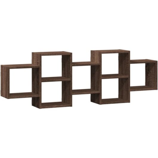 Vidaxl - Wall Shelf Brown Oak 129x18x42 cm Engineered Wood