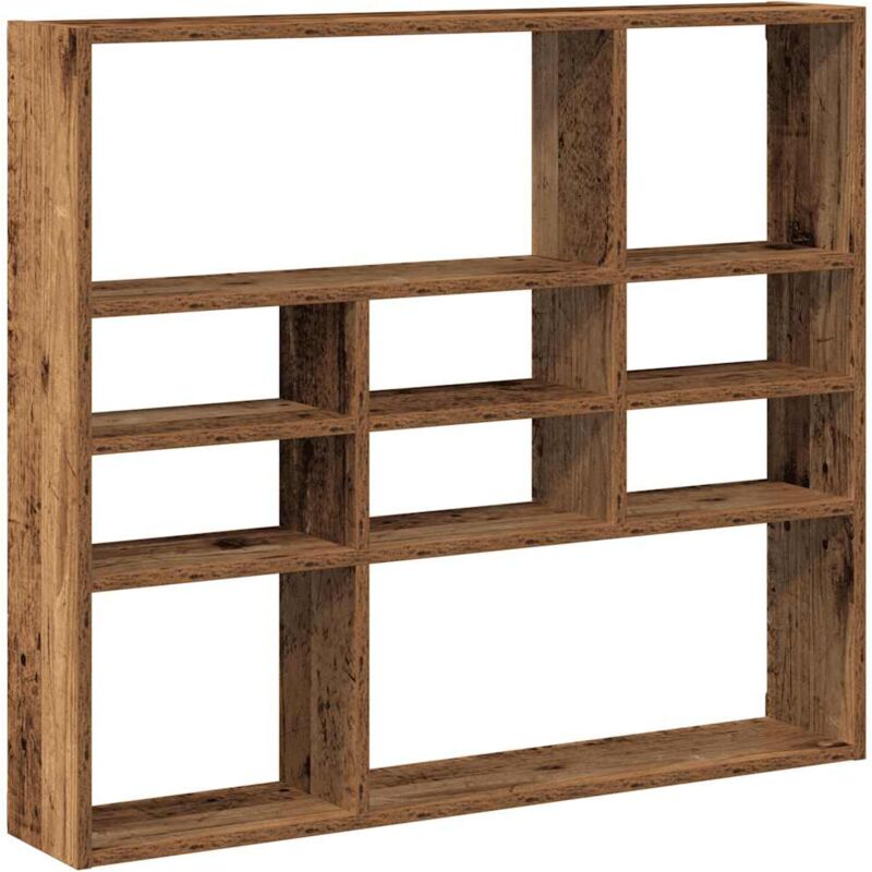 Vidaxl - Wall Shelf Old Wood 90x16x78 cm Engineered Wood