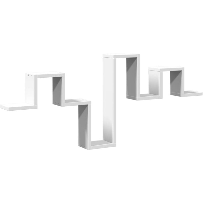 Vidaxl - Wall Shelf White 104.5x10x43 cm Engineered Wood