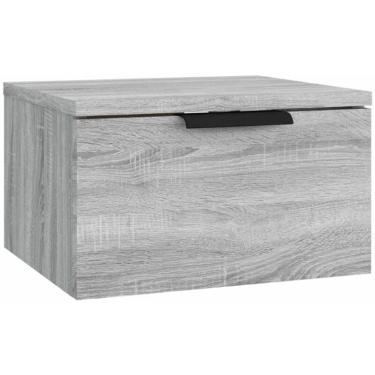 Vidaxl - Wall-mounted Bedside Cabinet Grey Sonoma 34x30x20 cm