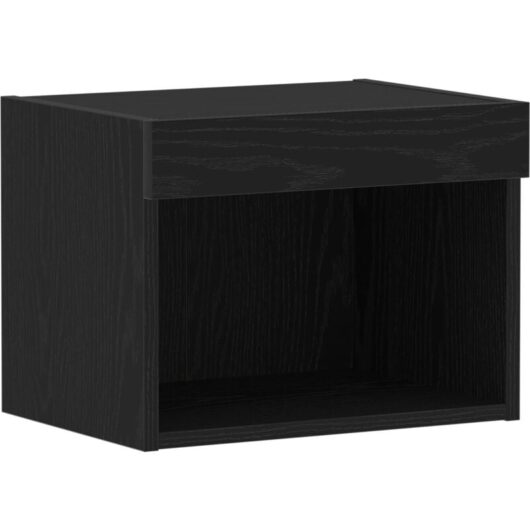 Vidaxl - tv Cabinet Black oak Engineered wood Small Storage