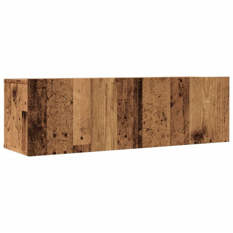 Vidaxl - tv Cabinets Wall-mounted 2 pcs Old Wood 100x30x30 cm