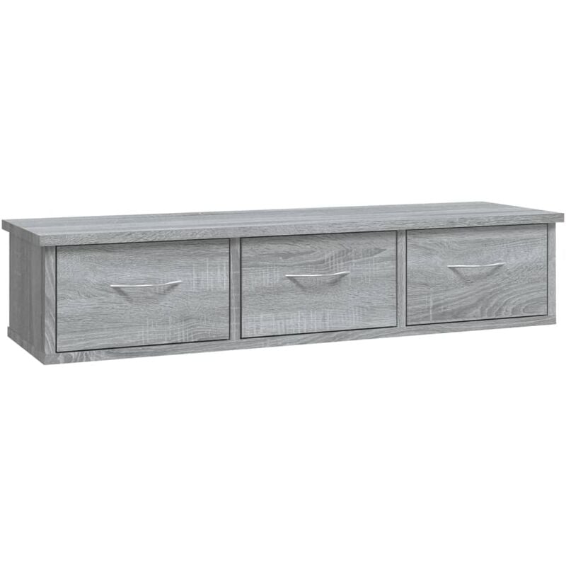 Wall Cabinet Grey Sonoma 88x26x18.5 cm Engineered Wood Vidaxl