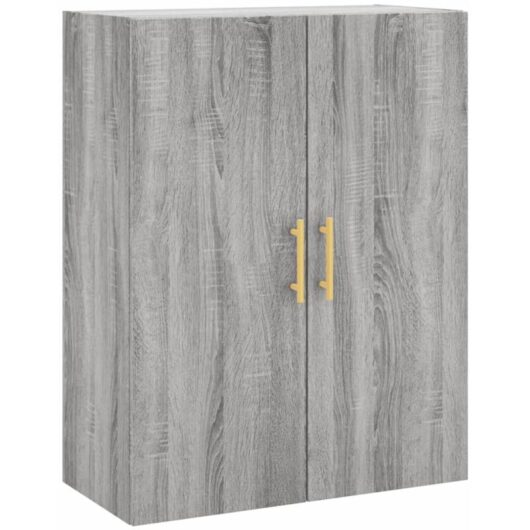 Wall Mounted Cabinet Grey Sonoma 69.5x34x90 cm vidaXL
