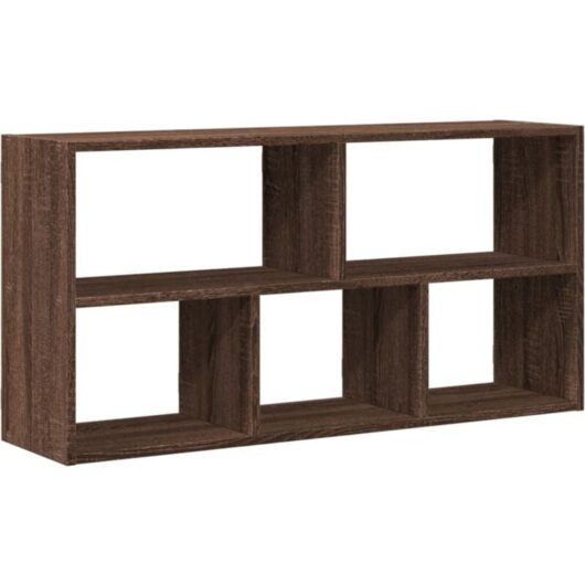 Wall Shelf Brown Oak 100x25x50 cm Engineered Wood Vidaxl