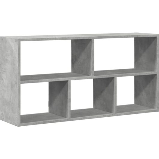 Wall Shelf Concrete Grey 100x25x50 cm Engineered Wood Vidaxl