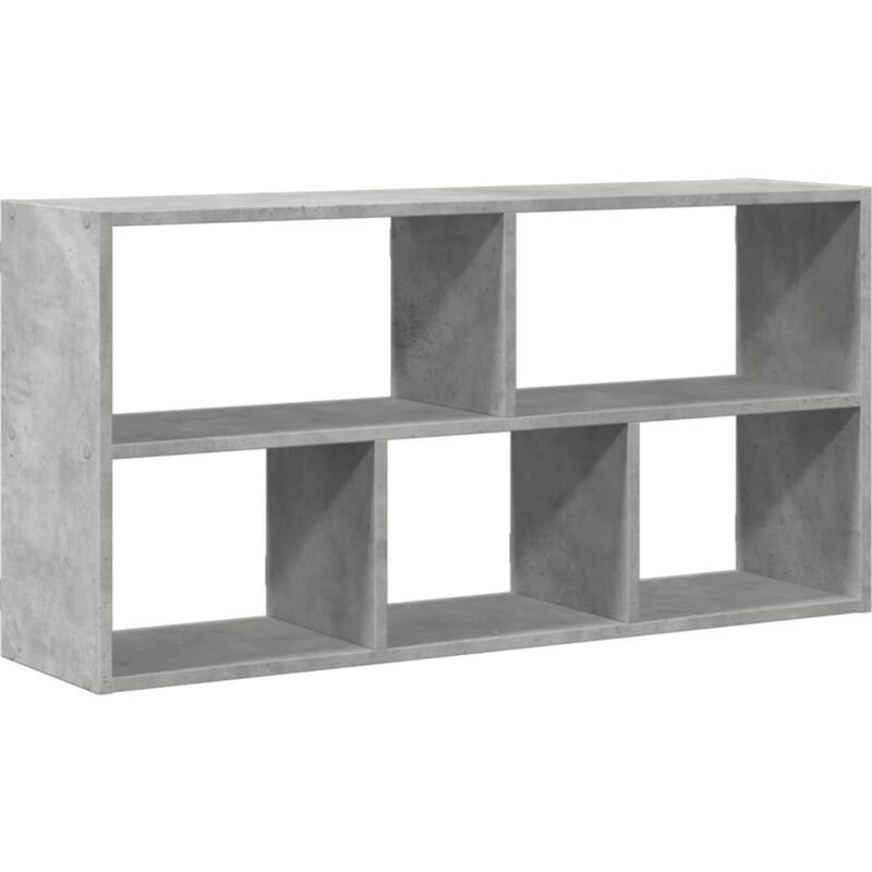 Wall Shelf Concrete Grey 100x25x50 cm Engineered Wood Vidaxl