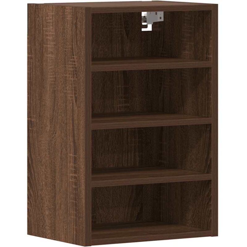 Hanging Cabinet Riga Brown Oak 40x29.5x60 cm Engineered Wood Vidaxl