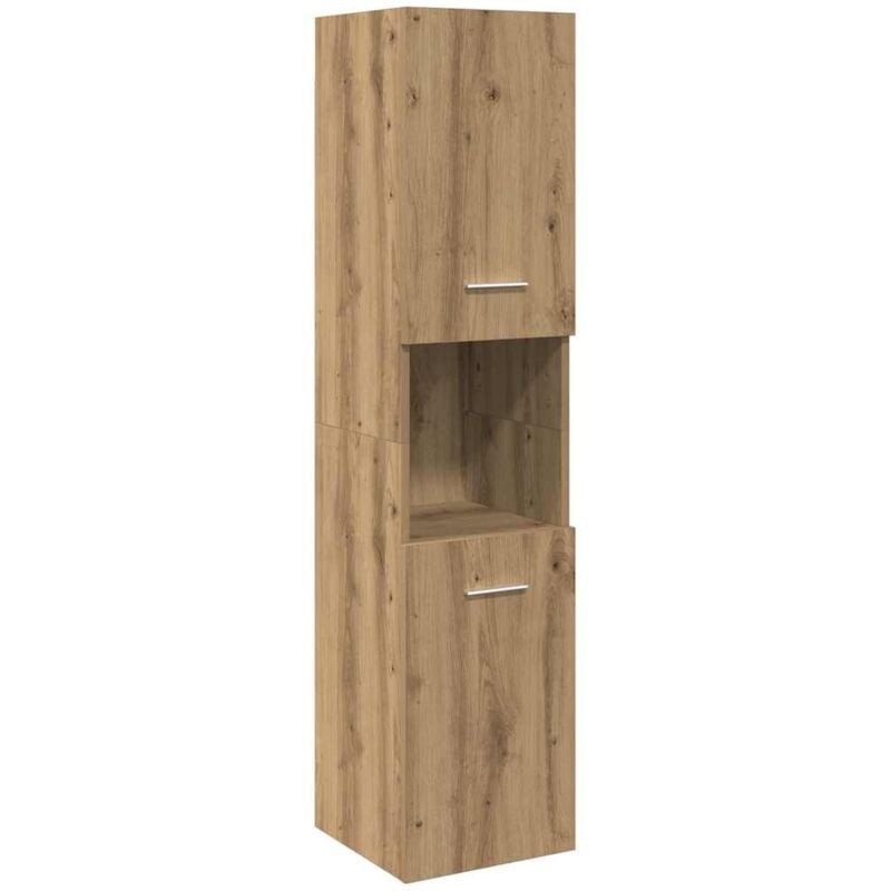 Vidaxl - Bathroom Hanging Cabinet Artisian Oak 30x30x130 cm Engineered Wood
