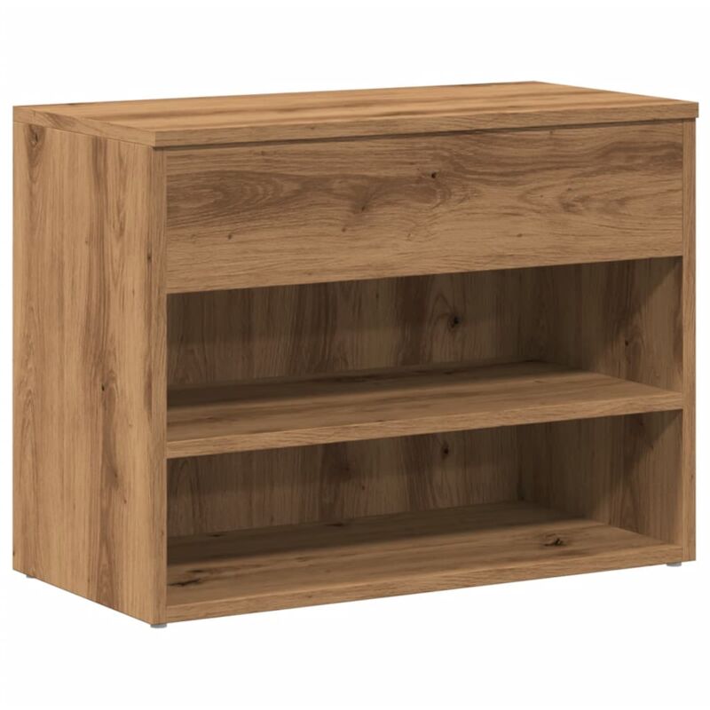 Vidaxl - Shoe Bench Artisan Oak 60x30x45 cm Engineered Wood